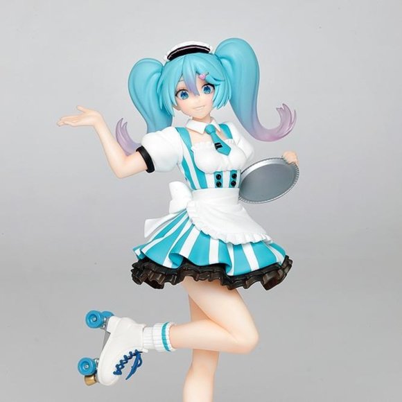 Hatsune Miku Costumes Cafe Maid Version Figure TAITO NEW Authentic - Picture 1 of 11
